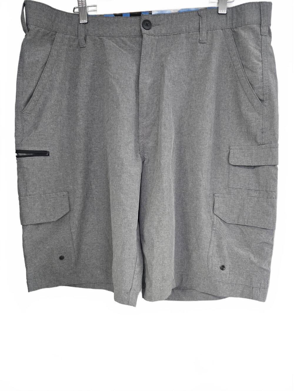 Iron Co. Heather Grey Cargo Shorts Size 38